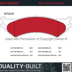 QUALITY-BUILT 10020802M