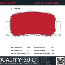 QUALITY-BUILT 10021021M