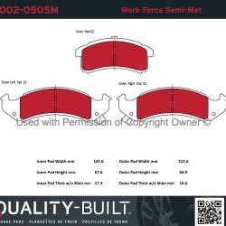 QUALITY-BUILT 10020505M