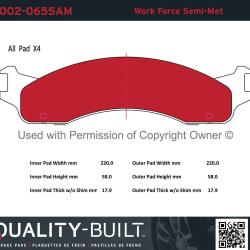QUALITY-BUILT 10020655AM