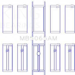 KING ENGINE BEARINGS MB5065AM