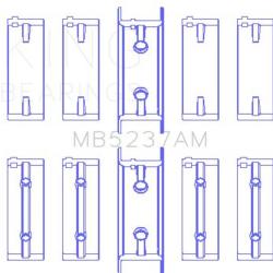 KING ENGINE BEARINGS MB5237AM