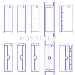 KING ENGINE BEARINGS MB5511HP