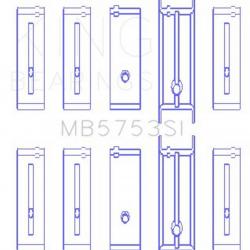 KING ENGINE BEARINGS MB5753SI