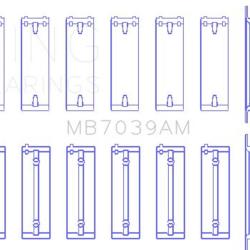 KING ENGINE BEARINGS MB7039AM