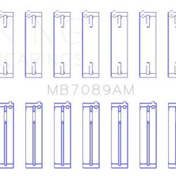 KING ENGINE BEARINGS MB7089AM