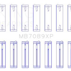 KING ENGINE BEARINGS MB7089XP