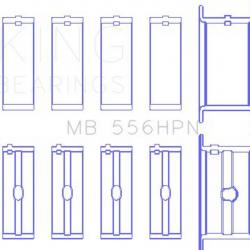 KING ENGINE BEARINGS MB556HPNX