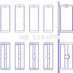 KING ENGINE BEARINGS MB556XPN