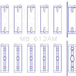 KING ENGINE BEARINGS MB612AM