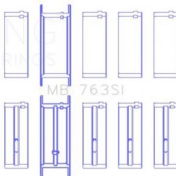 KING ENGINE BEARINGS MB763SI