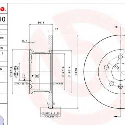 BREMBO 08253610