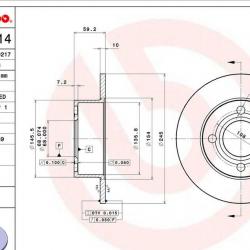 BREMBO 08487414