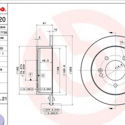 BREMBO 08A11421