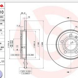 BREMBO 08A33211