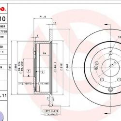 BREMBO 08A60011