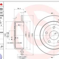 BREMBO 08B52921