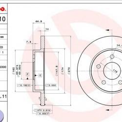 BREMBO 08B60011