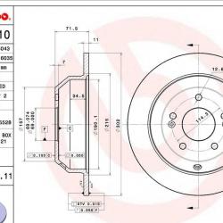 BREMBO 08B60511