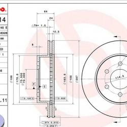 BREMBO 09765011