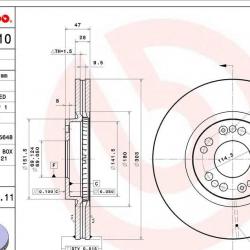 BREMBO 09B55011