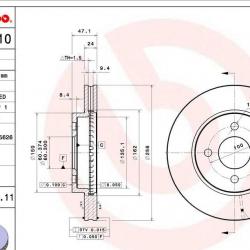 BREMBO 09B60611