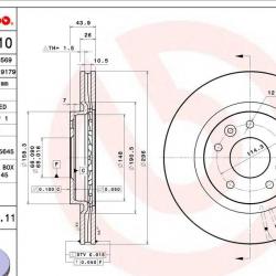 BREMBO 09C54511