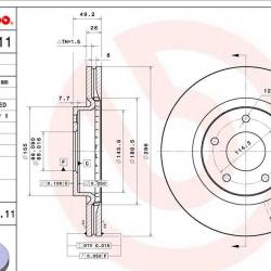 BREMBO 09D45011