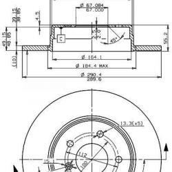 BREMBO 25205