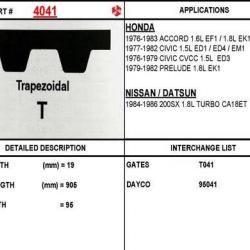 ITM ENGINE COMPONENTS 4041