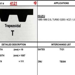 ITM ENGINE COMPONENTS 4121