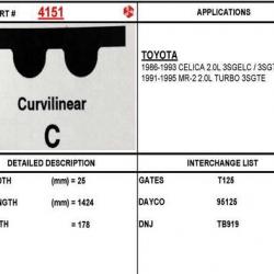 ITM ENGINE COMPONENTS 4151