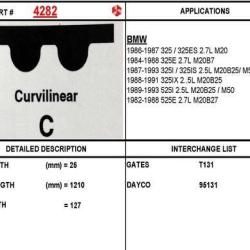 ITM ENGINE COMPONENTS 4282