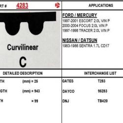 ITM ENGINE COMPONENTS 4283