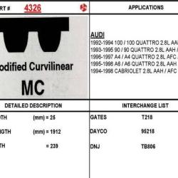 ITM ENGINE COMPONENTS 4326
