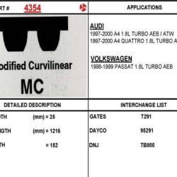 ITM ENGINE COMPONENTS 4354