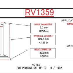 ITM ENGINE COMPONENTS RV1359