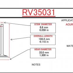 ITM ENGINE COMPONENTS RV35031