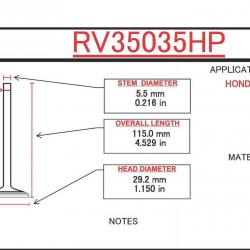 ITM ENGINE COMPONENTS RV35035HP