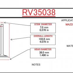 ITM ENGINE COMPONENTS RV35038