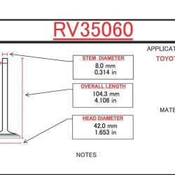 ITM ENGINE COMPONENTS RV35060