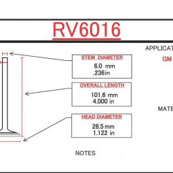 ITM ENGINE COMPONENTS RV6016