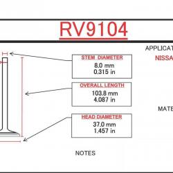 ITM ENGINE COMPONENTS RV9104