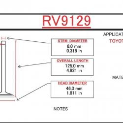 ITM ENGINE COMPONENTS RV9129