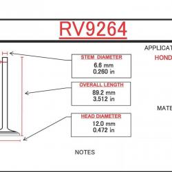 ITM ENGINE COMPONENTS RV9264