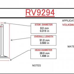 ITM ENGINE COMPONENTS RV9294