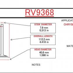 ITM ENGINE COMPONENTS RV9368