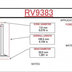 ITM ENGINE COMPONENTS RV9383