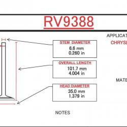 ITM ENGINE COMPONENTS RV9388