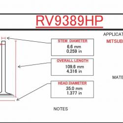 ITM ENGINE COMPONENTS RV9389HP